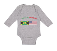 Long Sleeve Bodysuit Baby Jamaican American Boy & Girl Clothes Cotton