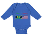 Long Sleeve Bodysuit Baby Jamaican American Boy & Girl Clothes Cotton