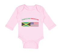 Long Sleeve Bodysuit Baby Jamaican American Boy & Girl Clothes Cotton