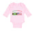 Long Sleeve Bodysuit Baby Jamaican American Boy & Girl Clothes Cotton