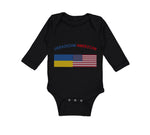 Long Sleeve Bodysuit Baby Ukrainian American Boy & Girl Clothes Cotton