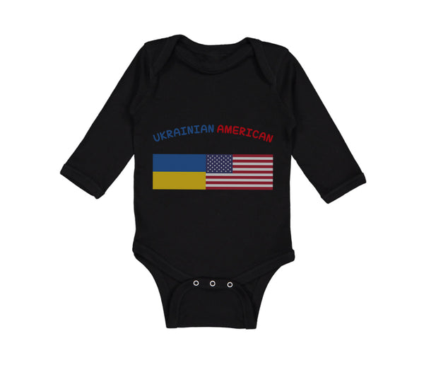 Long Sleeve Bodysuit Baby Ukrainian American Boy & Girl Clothes Cotton