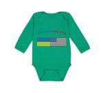 Long Sleeve Bodysuit Baby Ukrainian American Boy & Girl Clothes Cotton