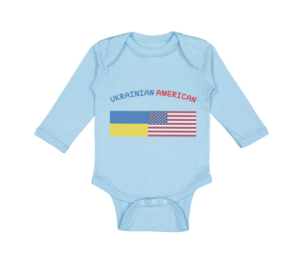 Long Sleeve Bodysuit Baby Ukrainian American Boy & Girl Clothes Cotton