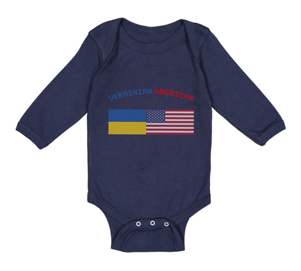 Long Sleeve Bodysuit Baby Ukrainian American Boy & Girl Clothes Cotton