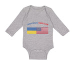 Long Sleeve Bodysuit Baby Ukrainian American Boy & Girl Clothes Cotton