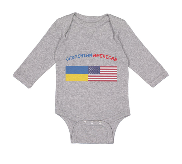 Long Sleeve Bodysuit Baby Ukrainian American Boy & Girl Clothes Cotton