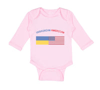 Long Sleeve Bodysuit Baby Ukrainian American Boy & Girl Clothes Cotton