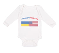Long Sleeve Bodysuit Baby Ukrainian American Boy & Girl Clothes Cotton