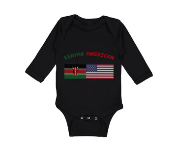 Long Sleeve Bodysuit Baby Kenyan American Boy & Girl Clothes Cotton