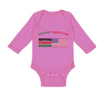 Long Sleeve Bodysuit Baby Kenyan American Boy & Girl Clothes Cotton