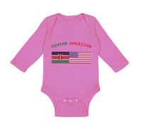 Long Sleeve Bodysuit Baby Kenyan American Boy & Girl Clothes Cotton