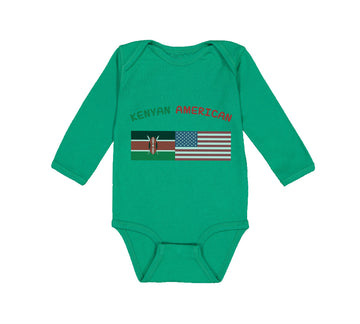 Long Sleeve Bodysuit Baby Kenyan American Boy & Girl Clothes Cotton