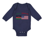 Long Sleeve Bodysuit Baby Kenyan American Boy & Girl Clothes Cotton