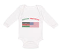 Long Sleeve Bodysuit Baby Kenyan American Boy & Girl Clothes Cotton
