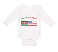 Long Sleeve Bodysuit Baby Kenyan American Boy & Girl Clothes Cotton