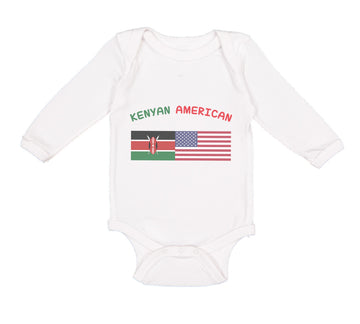 Long Sleeve Bodysuit Baby Kenyan American Boy & Girl Clothes Cotton