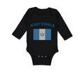 Long Sleeve Bodysuit Baby Guatemala Country Flag Baby Boy & Girl Clothes Cotton
