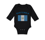 Long Sleeve Bodysuit Baby Guatemala Country Flag Baby Boy & Girl Clothes Cotton - Cute Rascals