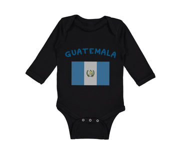 Long Sleeve Bodysuit Baby Guatemala Country Flag Baby Boy & Girl Clothes Cotton
