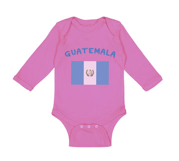 Long Sleeve Bodysuit Baby Guatemala Country Flag Baby Boy & Girl Clothes Cotton