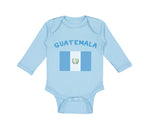 Long Sleeve Bodysuit Baby Guatemala Country Flag Baby Boy & Girl Clothes Cotton - Cute Rascals