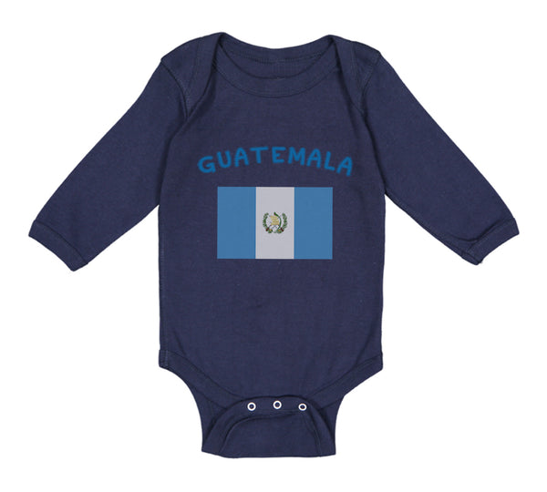 Long Sleeve Bodysuit Baby Guatemala Country Flag Baby Boy & Girl Clothes Cotton - Cute Rascals