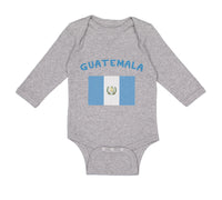 Long Sleeve Bodysuit Baby Guatemala Country Flag Baby Boy & Girl Clothes Cotton - Cute Rascals