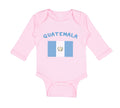 Long Sleeve Bodysuit Baby Guatemala Country Flag Baby Boy & Girl Clothes Cotton