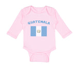 Long Sleeve Bodysuit Baby Guatemala Country Flag Baby Boy & Girl Clothes Cotton - Cute Rascals
