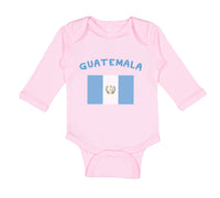 Long Sleeve Bodysuit Baby Guatemala Country Flag Baby Boy & Girl Clothes Cotton - Cute Rascals