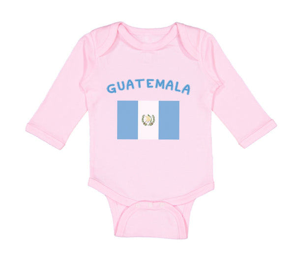 Long Sleeve Bodysuit Baby Guatemala Country Flag Baby Boy & Girl Clothes Cotton - Cute Rascals