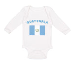 Long Sleeve Bodysuit Baby Guatemala Country Flag Baby Boy & Girl Clothes Cotton - Cute Rascals