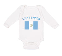 Long Sleeve Bodysuit Baby Guatemala Country Flag Baby Boy & Girl Clothes Cotton - Cute Rascals