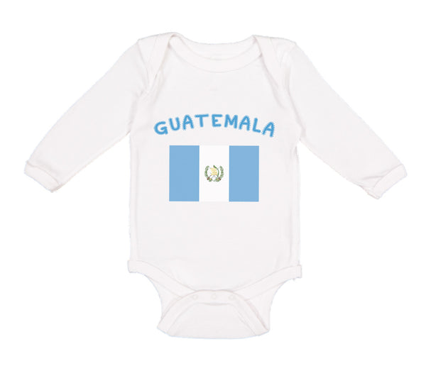 Long Sleeve Bodysuit Baby Guatemala Country Flag Baby Boy & Girl Clothes Cotton - Cute Rascals