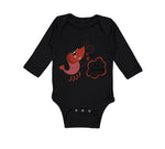 Long Sleeve Bodysuit Baby Funny Shrimp Saying Lil Shrimp Seafood Cotton - Cute Rascals