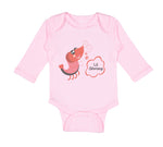 Long Sleeve Bodysuit Baby Funny Shrimp Saying Lil Shrimp Seafood Cotton - Cute Rascals