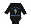 Long Sleeve Bodysuit Baby Future Soccer Player Argentina Boy & Girl Clothes