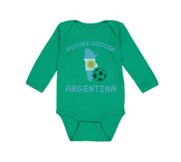 Long Sleeve Bodysuit Baby Future Soccer Player Argentina Boy & Girl Clothes - Cute Rascals