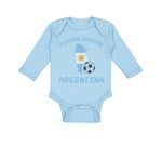 Long Sleeve Bodysuit Baby Future Soccer Player Argentina Boy & Girl Clothes - Cute Rascals