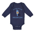 Long Sleeve Bodysuit Baby Future Soccer Player Argentina Boy & Girl Clothes