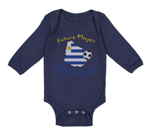 Long Sleeve Bodysuit Baby Future Soccer Player Uruguay Boy & Girl Clothes Cotton - Cute Rascals