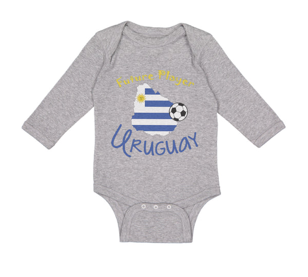 Long Sleeve Bodysuit Baby Future Soccer Player Uruguay Boy & Girl Clothes Cotton - Cute Rascals