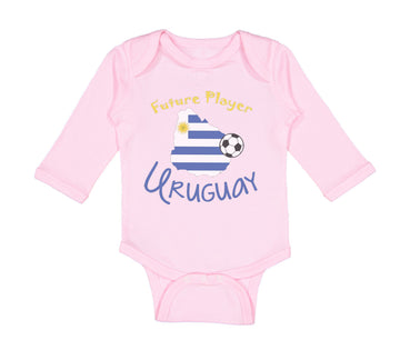 Long Sleeve Bodysuit Baby Future Soccer Player Uruguay Boy & Girl Clothes Cotton
