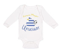Long Sleeve Bodysuit Baby Future Soccer Player Uruguay Boy & Girl Clothes Cotton - Cute Rascals