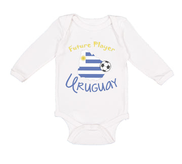 Long Sleeve Bodysuit Baby Future Soccer Player Uruguay Boy & Girl Clothes Cotton