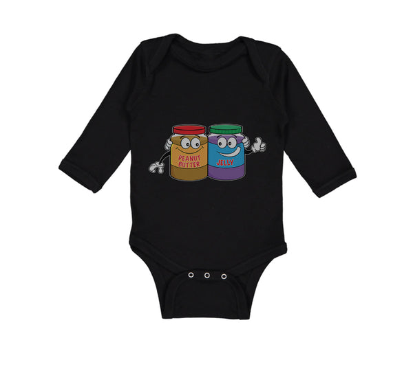 Long Sleeve Bodysuit Baby Peanut Butter - Jelly Boy & Girl Clothes Cotton