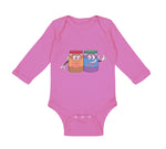 Long Sleeve Bodysuit Baby Peanut Butter - Jelly Boy & Girl Clothes Cotton