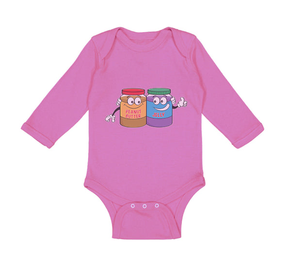 Long Sleeve Bodysuit Baby Peanut Butter - Jelly Boy & Girl Clothes Cotton