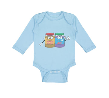 Long Sleeve Bodysuit Baby Peanut Butter - Jelly Boy & Girl Clothes Cotton
